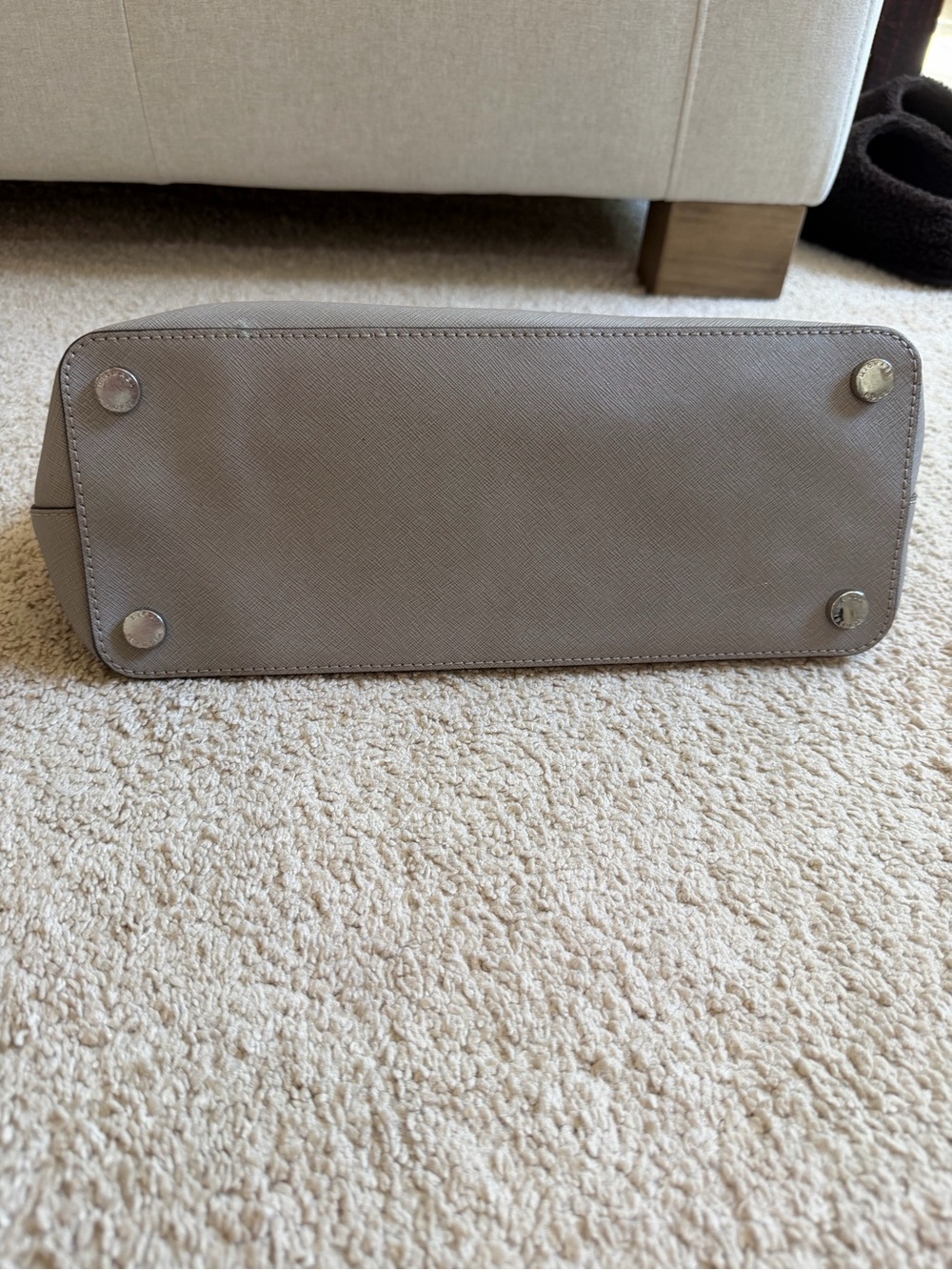 Michael Kors Gray Dome Saffiano Satchel - Picture 4 of 7
